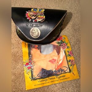 Vintage Ed Hardy Sunglasses Case